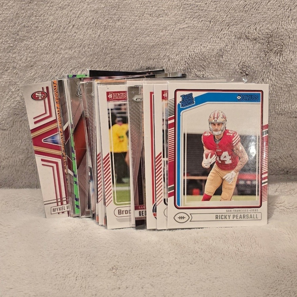 San Francisco 49ers Football Card Lot‎ Brock Purdy George Kittle Ricky Pearsall